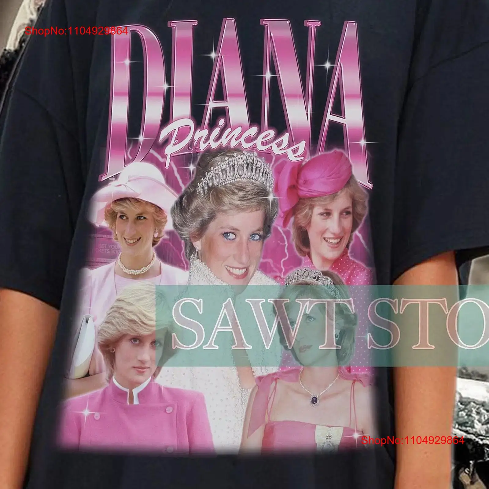 Vintage Things Collection - PRINCESS DIANA Retro T Shirt Fan
