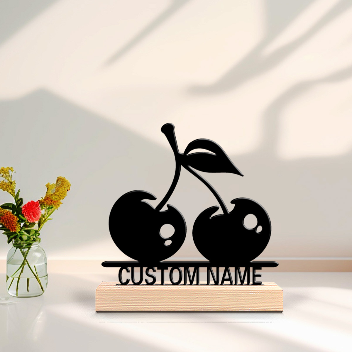 Vintage Collector - 1pc Cute Personalized Custom cherry Metal