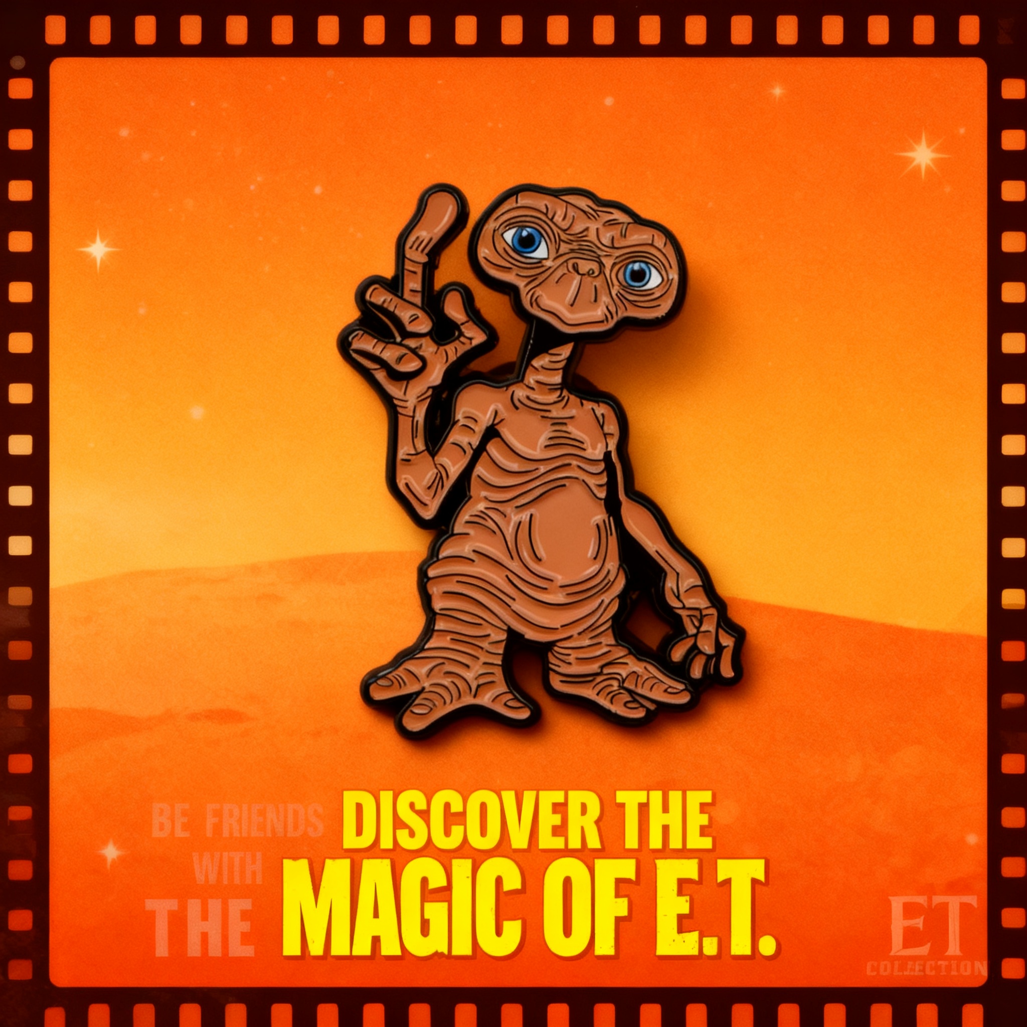 Vintage Collector - Vintage Funny Alien Enamel Cartoon Badge