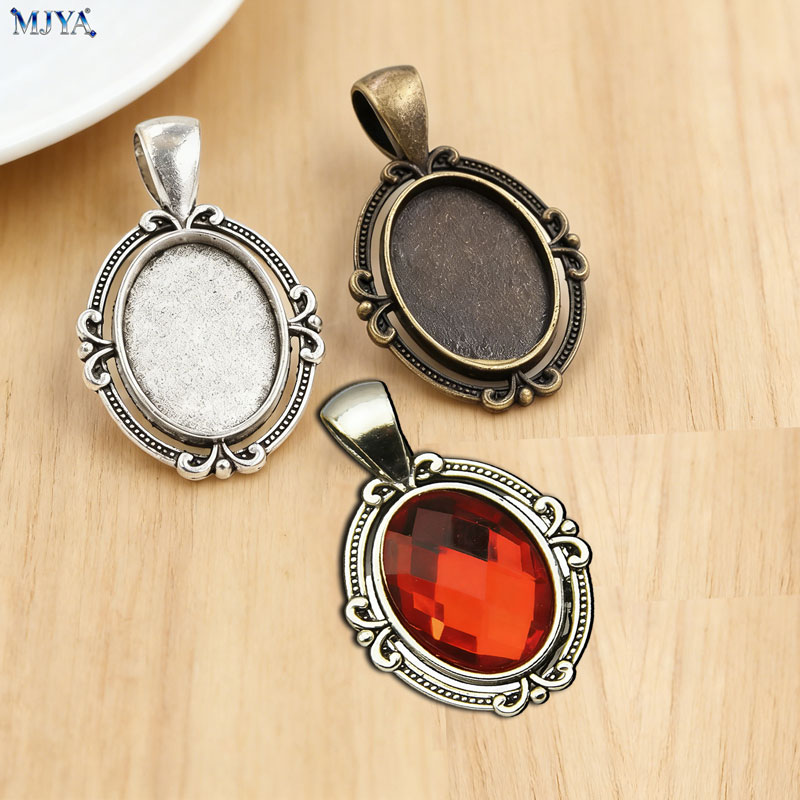 Vintage Collector - MJYA 10pcs Vintage Pendant Settings Inner