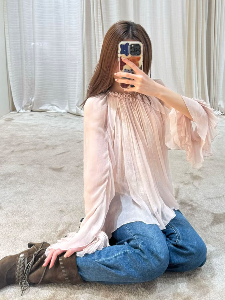 Lace ruffled loose top, stylis – обзор и цена Collectible Collection