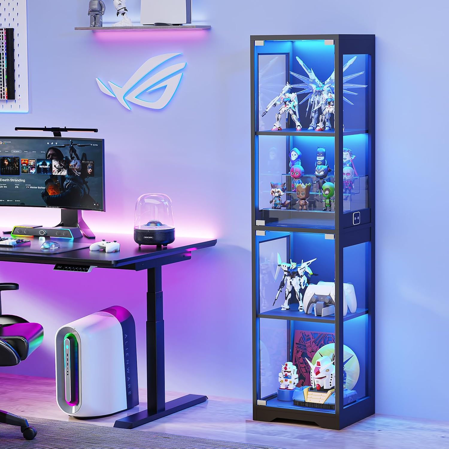 Glass Display Cabinet with 3 C – обзор и цена Collectible Collection