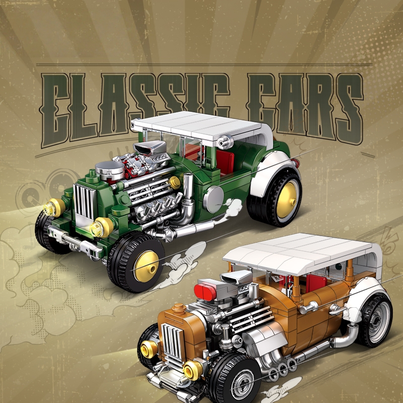 Retro vintage car building blo – обзор и цена Vintage Collectible Cars