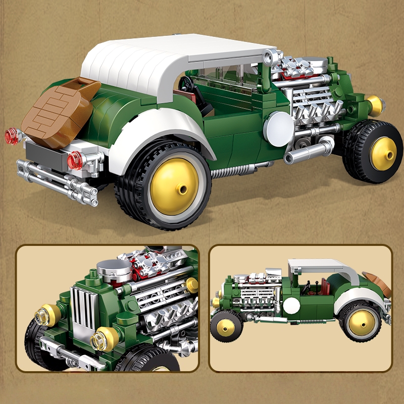 Retro vintage car building blo – обзор и цена Vintage Collectible Cars