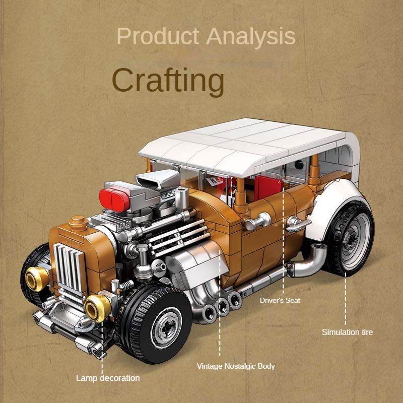 Retro vintage car building blo – обзор и цена Vintage Collectible Cars