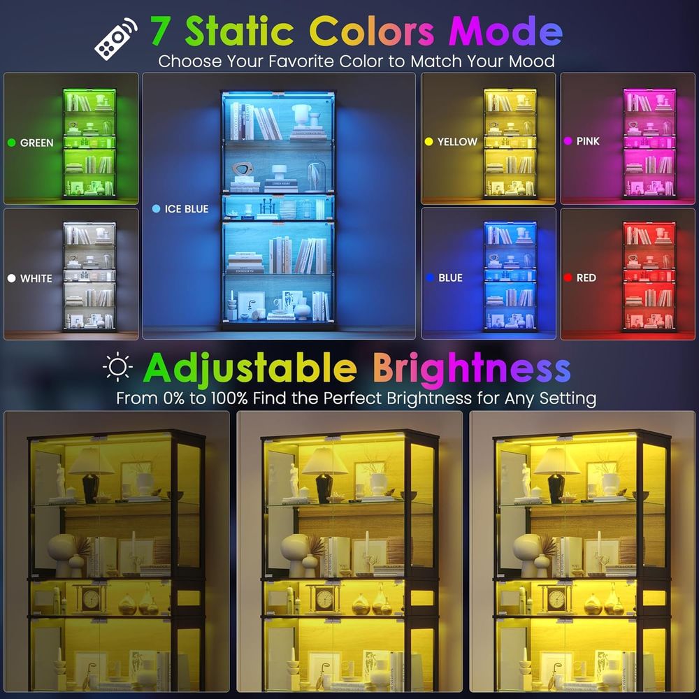 5-Tier LED Lighted Glass Displ – обзор и цена Collectible Collection