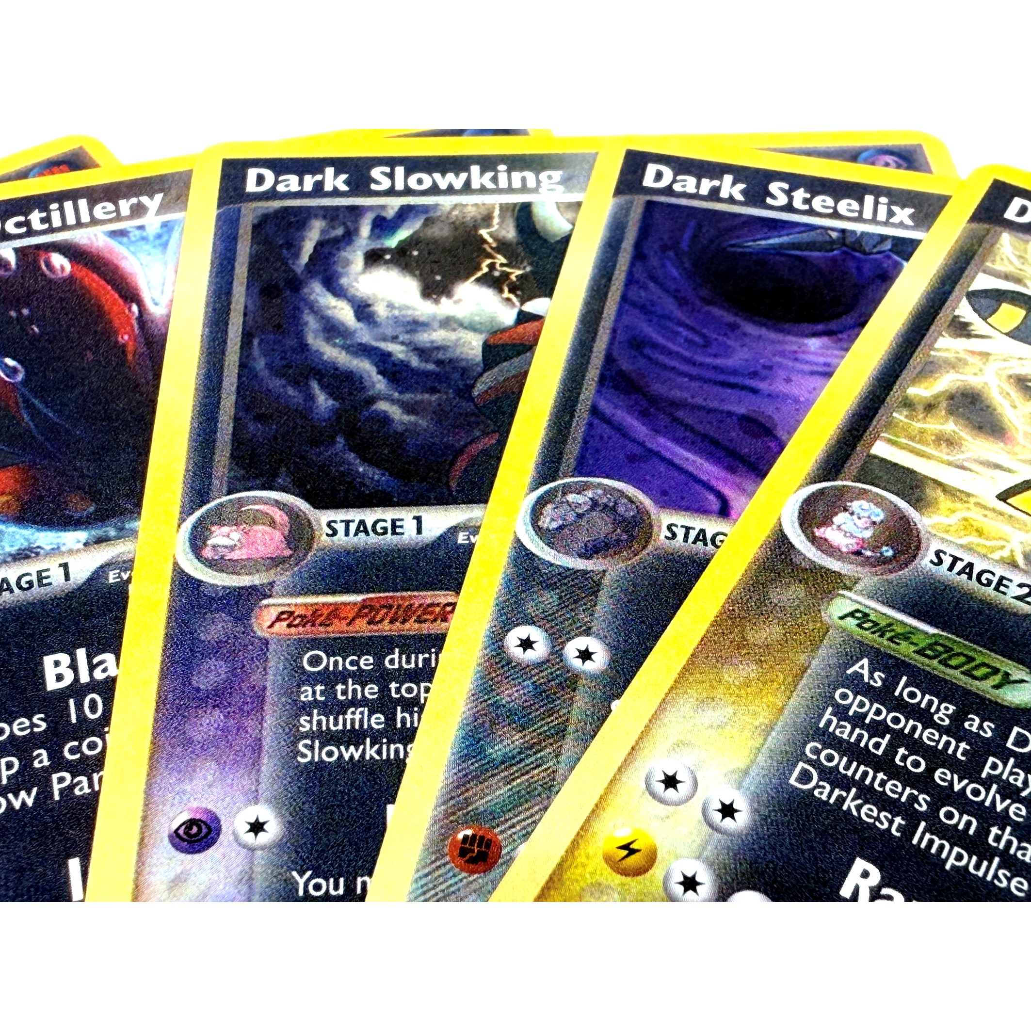 9PCS Pokemon Dark Proxy Cards  – обзор и цена Vintage Pokemon Collectible