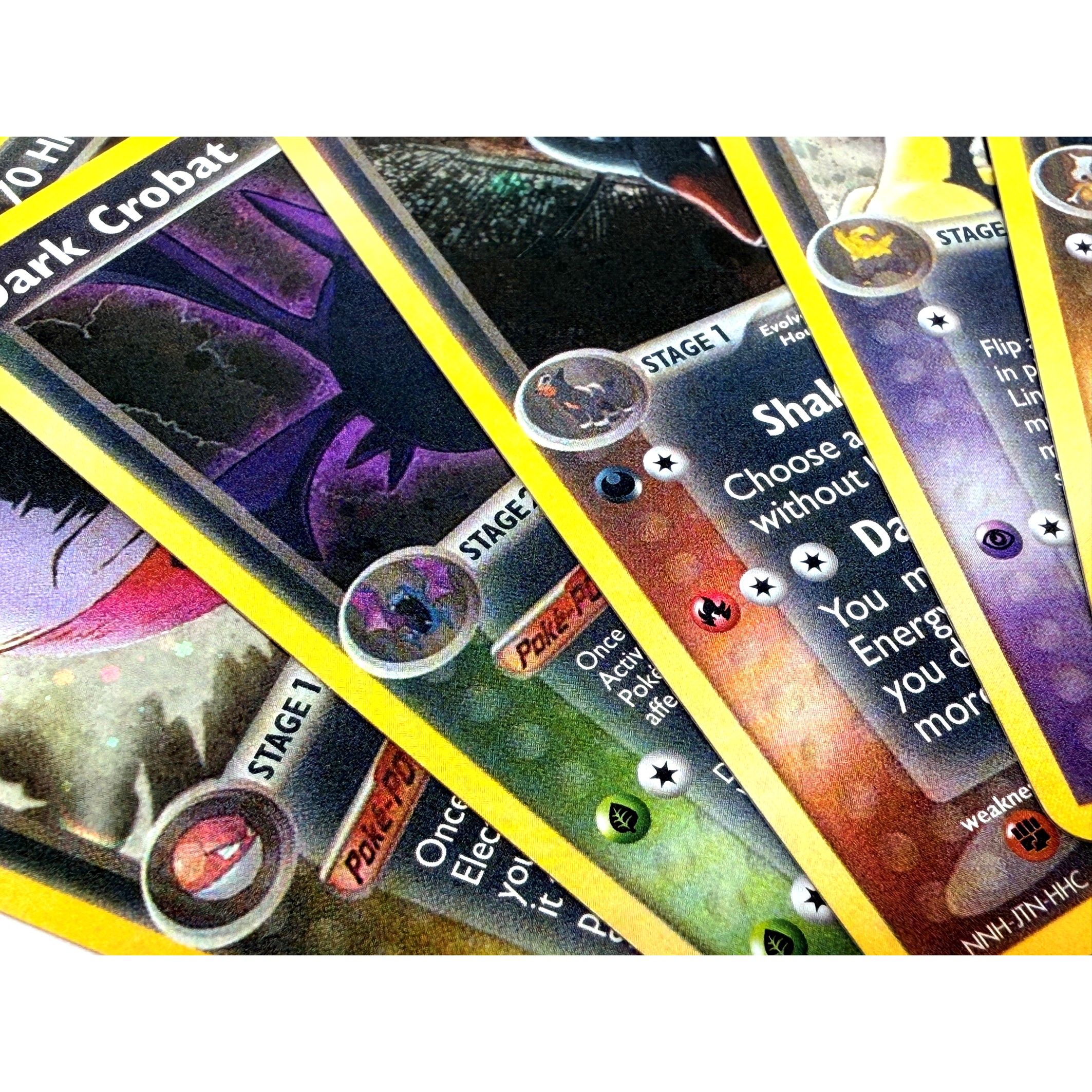 9PCS Pokemon Dark Proxy Cards  – обзор и цена Vintage Pokemon Collectible