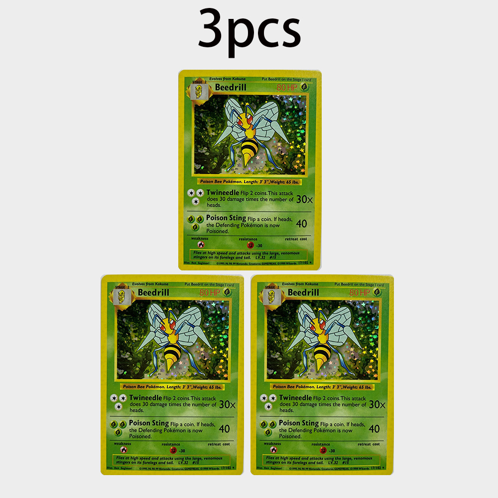 DIY PTCG Collection Card Beedr – обзор и цена Vintage Pokemon Collectible