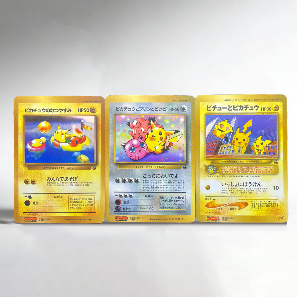 3pcs/set DIY Pichu Anime PTCG  – обзор и цена Vintage Collectible Magazines
