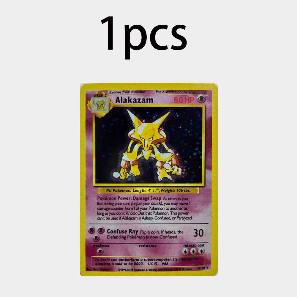 DIY Anime Alakazam Vintage Tra – обзор и цена Vintage Pokemon Collectible