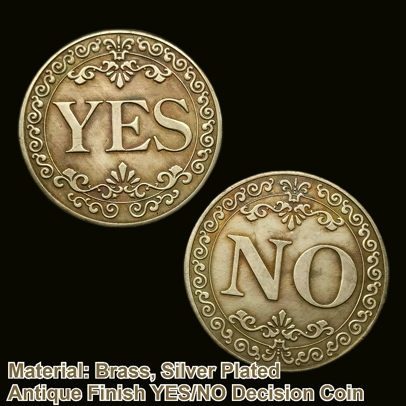 Vintage YES NO Decision Coin B – обзор и цена Vintage Collectible Coins