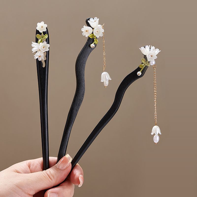 Wooden Flower Hairpin Vintage  – обзор и цена Vintage Collector
