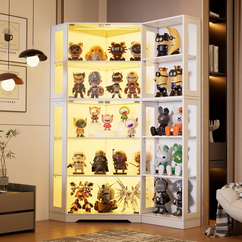5-Tier Glass Display Cabinet w – обзор и цена Collectible Collection
