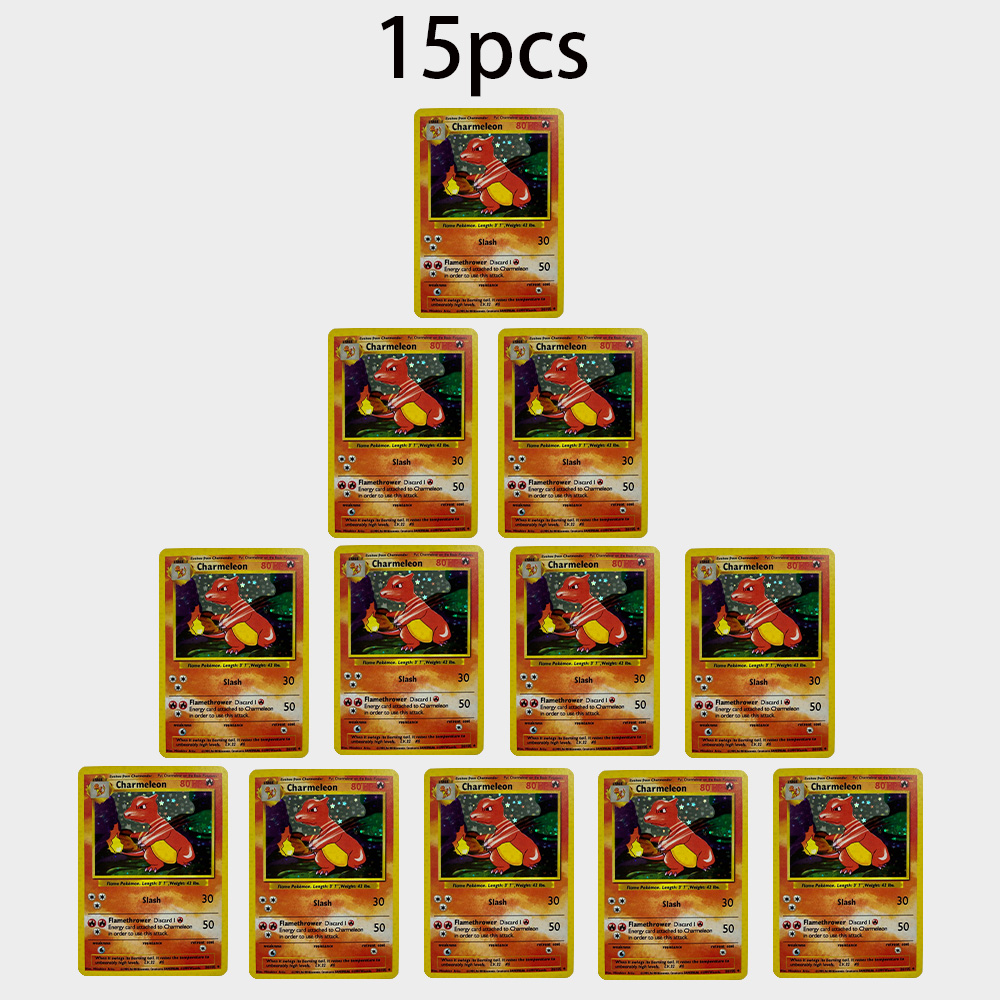 15Pcs PTCG Charmeleon Cards Vi – обзор и цена Vintage Pokemon Collectible