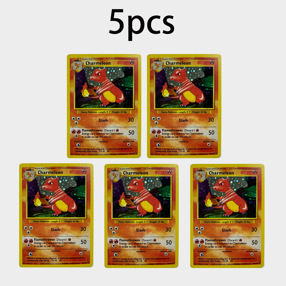 15Pcs PTCG Charmeleon Cards Vi – обзор и цена Vintage Pokemon Collectible