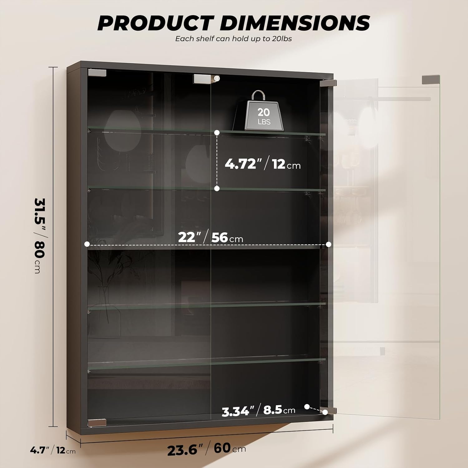 6-Tier Wall Display Case with  – обзор и цена Collectible Collection