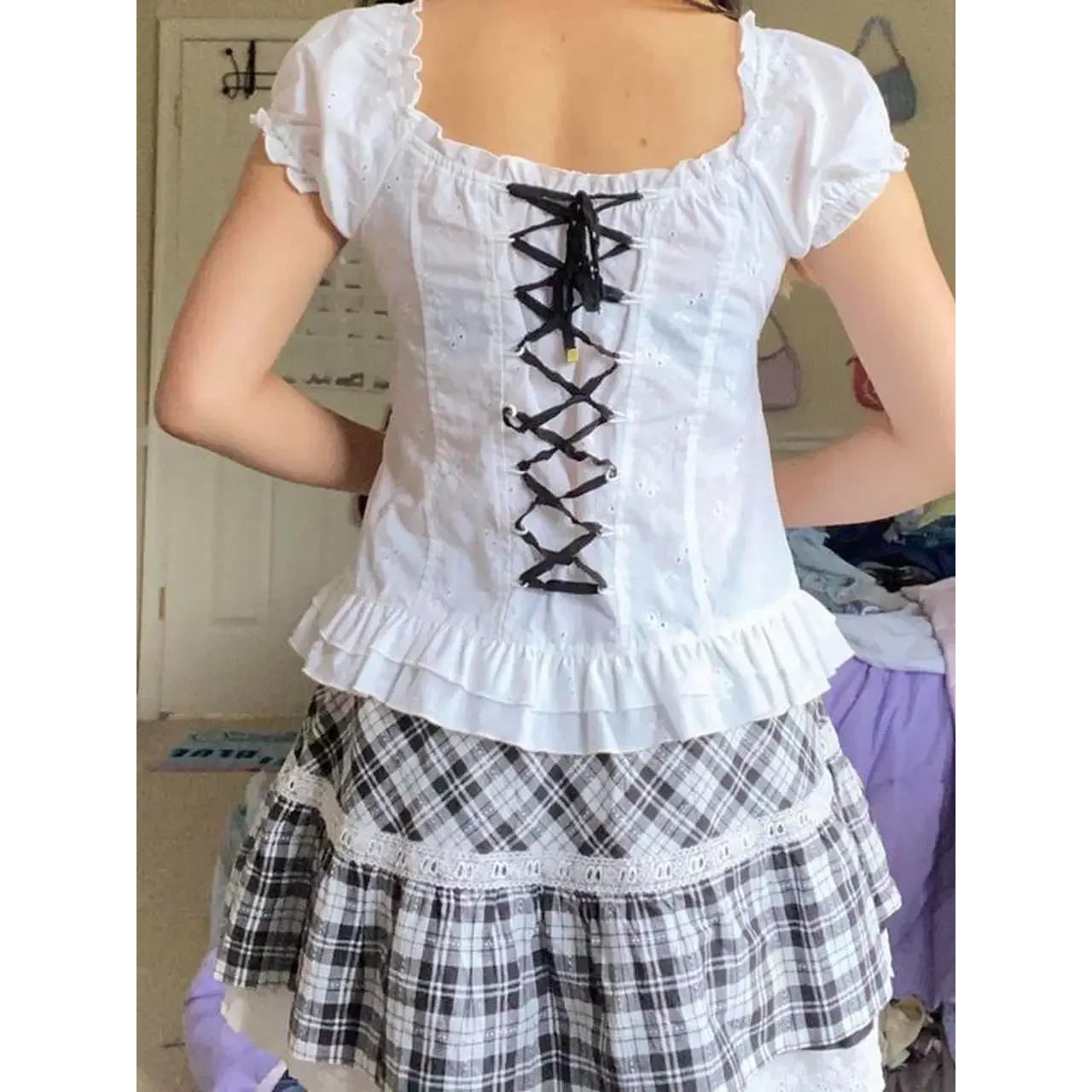 Kawaii Corset Ops 2000s Women' – обзор и цена Collectible Vintage T Shirts