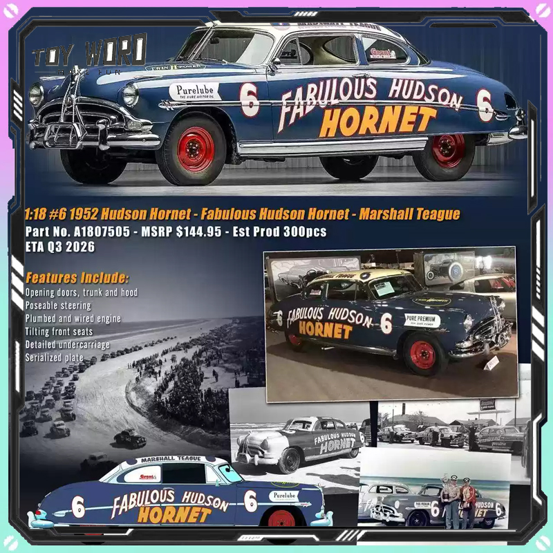New ACME 1/18 Scale 1952 Hudso – обзор и цена Vintage Collectible Hot Wheels