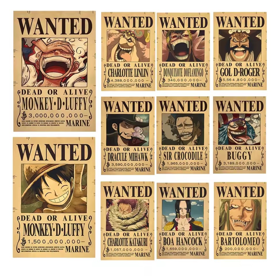 Anime One Piece Bounty Wanted  – обзор и цена Vintage Things Collection