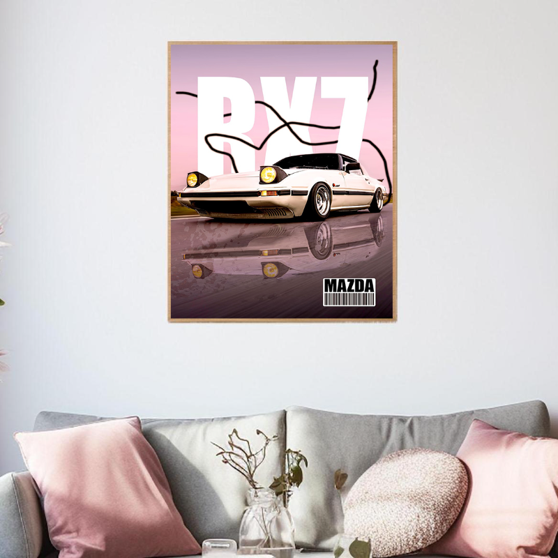 Retro Supercars Wall Art Canva – обзор и цена Vintage Collectible Magazines