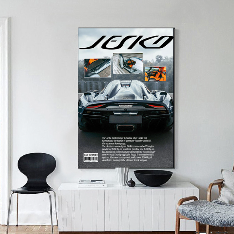 Retro Supercars Wall Art Canva – обзор и цена Vintage Collectible Magazines