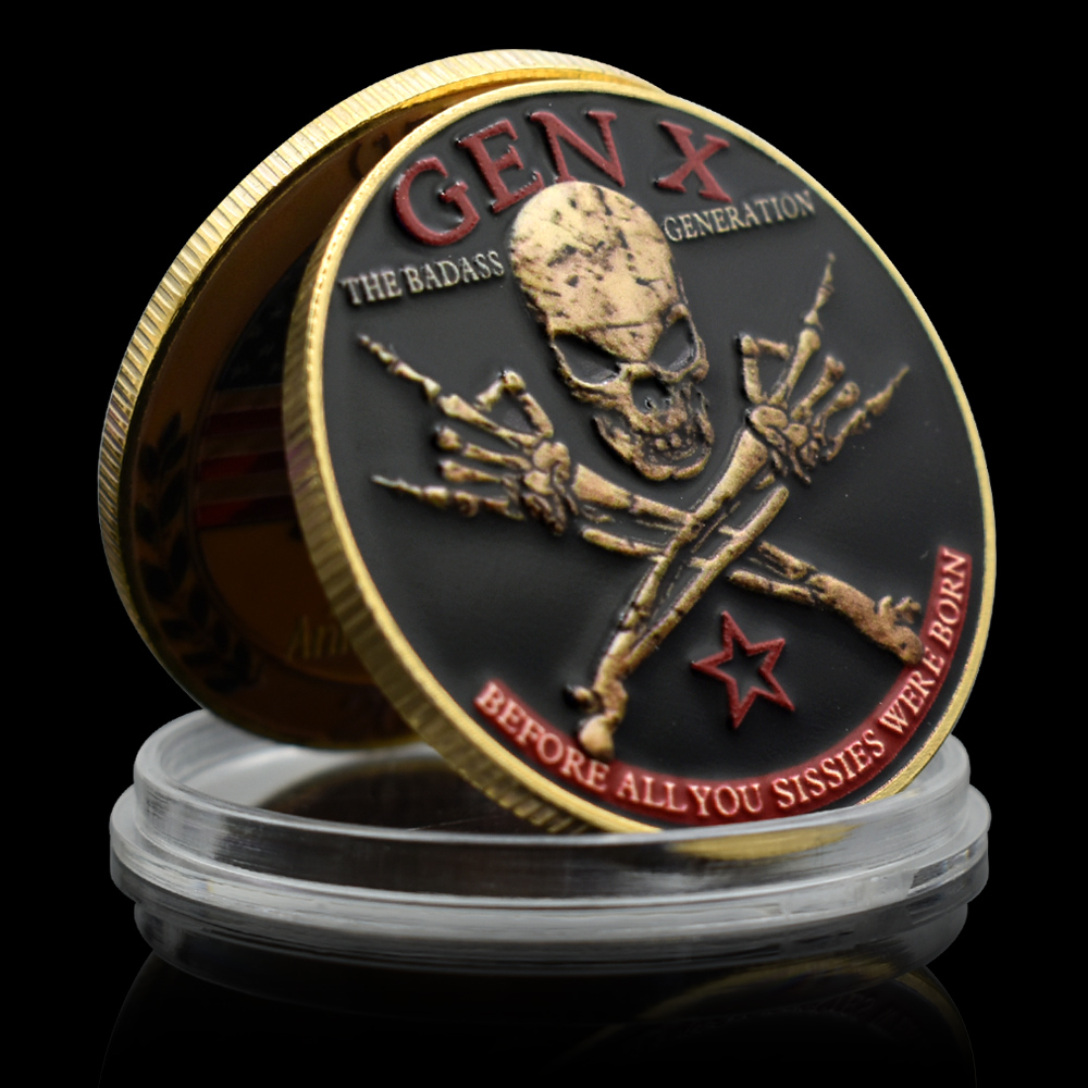 Generation X Skull Metal Coin  – обзор и цена Vintage Collectible Coins