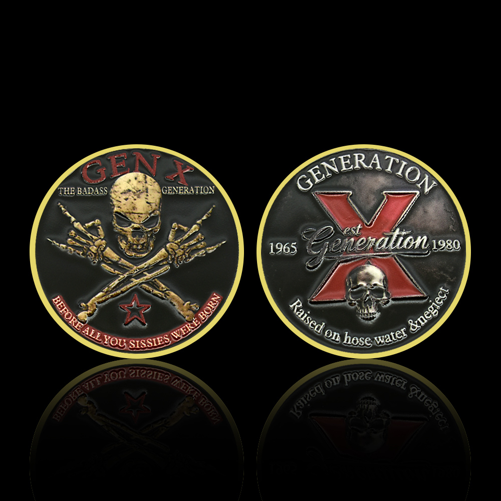 Generation X Skull Metal Coin  – обзор и цена Vintage Collectible Coins
