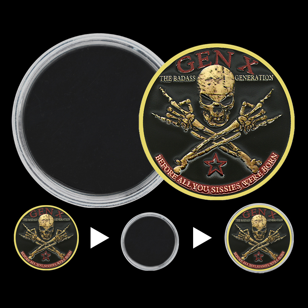 Generation X Skull Metal Coin  – обзор и цена Vintage Collectible Coins