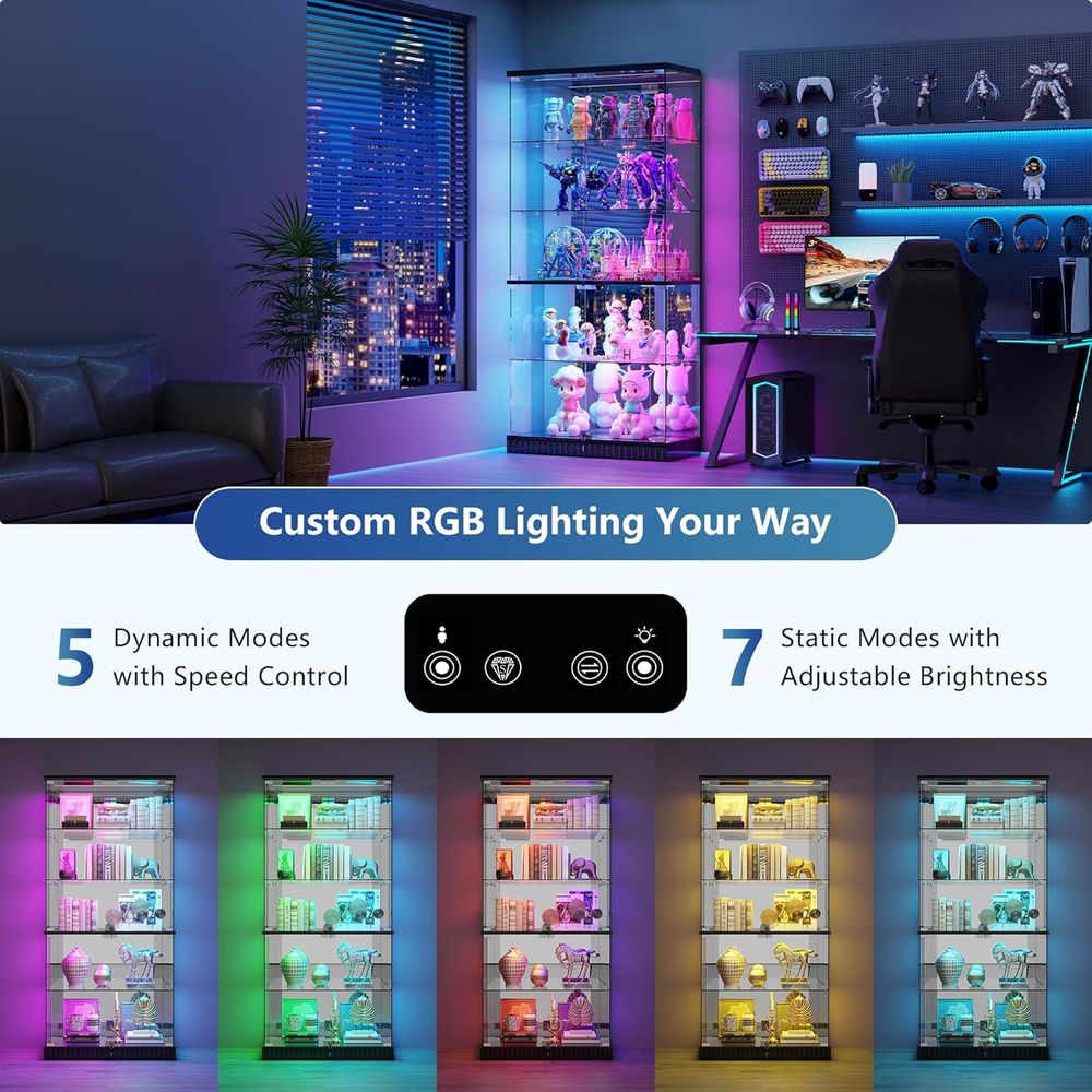 LED-Illuminated 5-Tier Lockabl – обзор и цена Collectible Collection