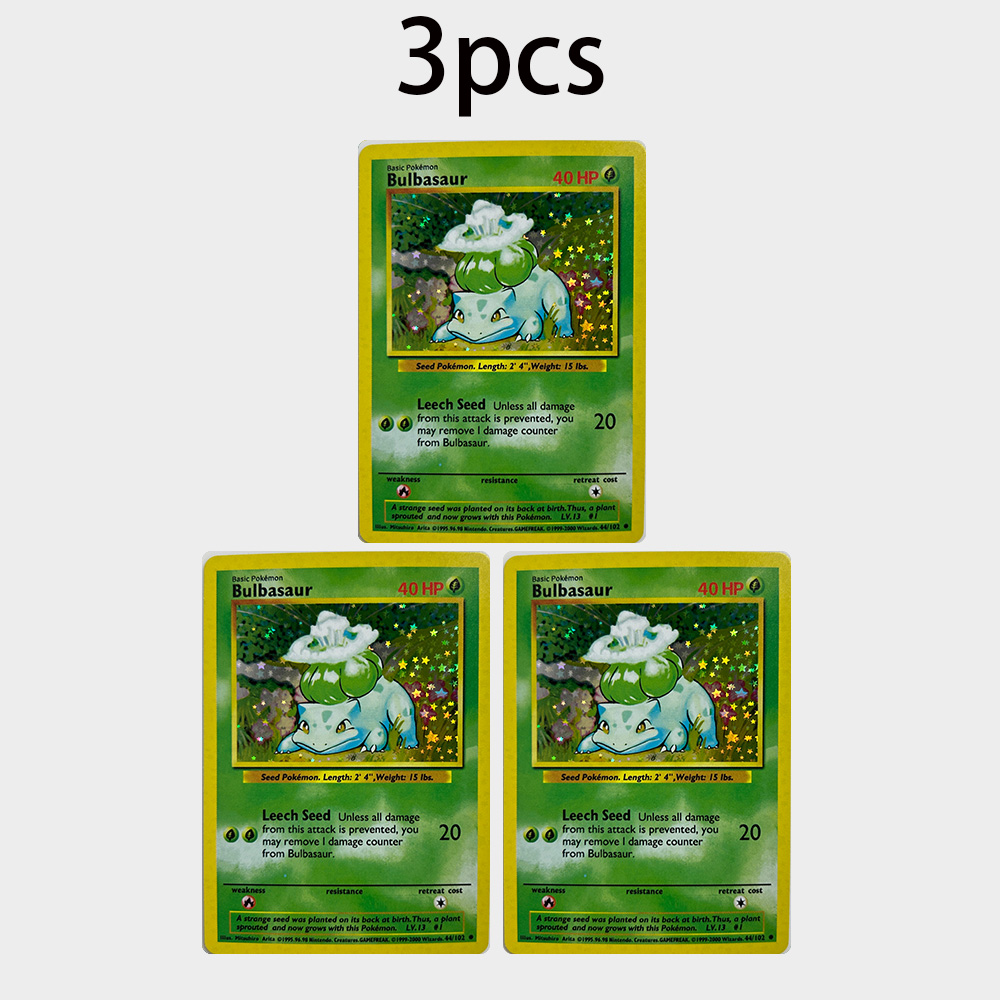 DIY PTCG TCG Cards Bulbasaur V – обзор и цена Vintage Pokemon Collectible
