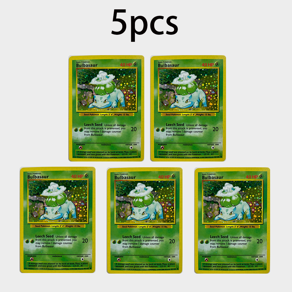 DIY PTCG TCG Cards Bulbasaur V – обзор и цена Vintage Pokemon Collectible