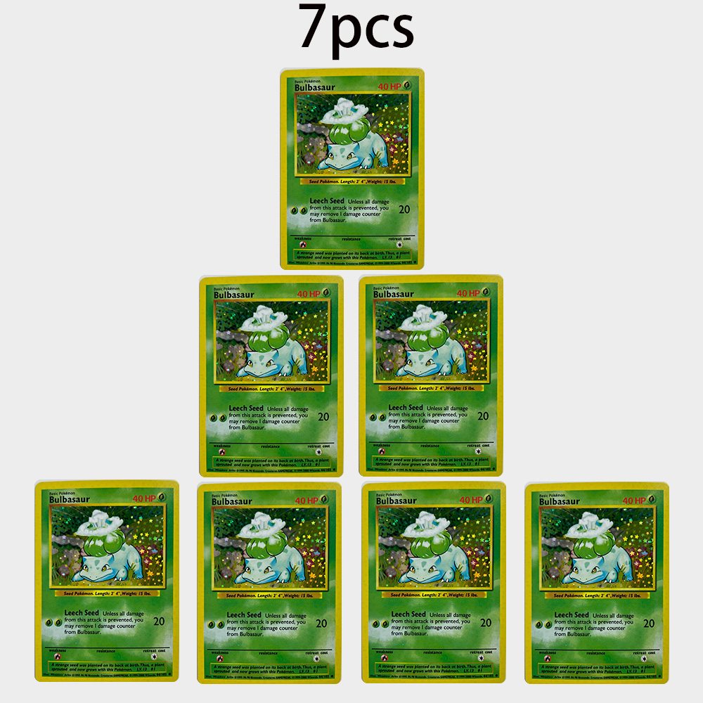 DIY PTCG TCG Cards Bulbasaur V – обзор и цена Vintage Pokemon Collectible