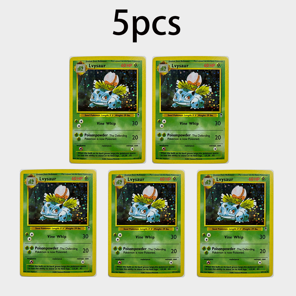 15Pcs Anime Ivysaur Flash Card – обзор и цена Vintage Pokemon Collectible