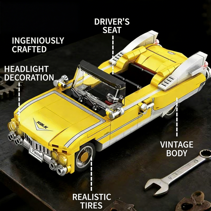 Yellow Vintage Convertible Car – обзор и цена Vintage Collectible Cars